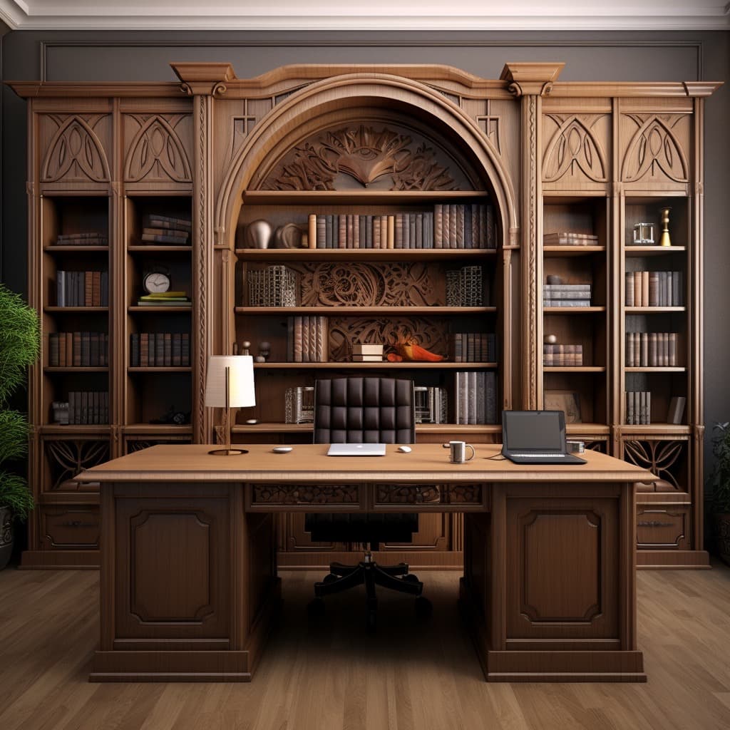 Необычный дизайн кабинета