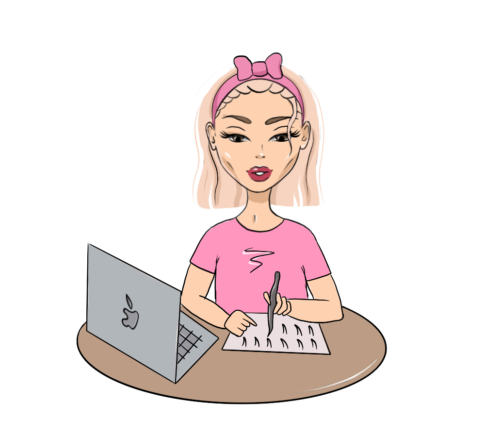 иллюстрация, наращивание ресниц