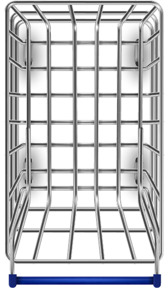 магазинная тележка вид сверху