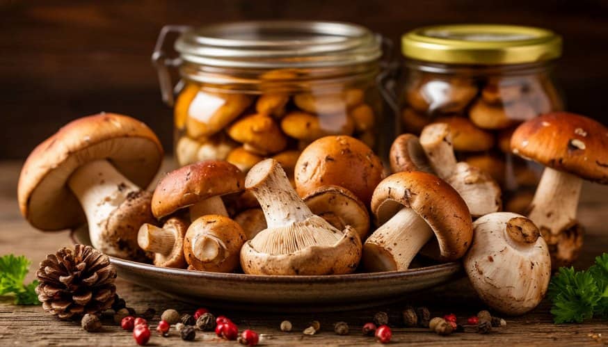 маринованные грибы на зиму в банках