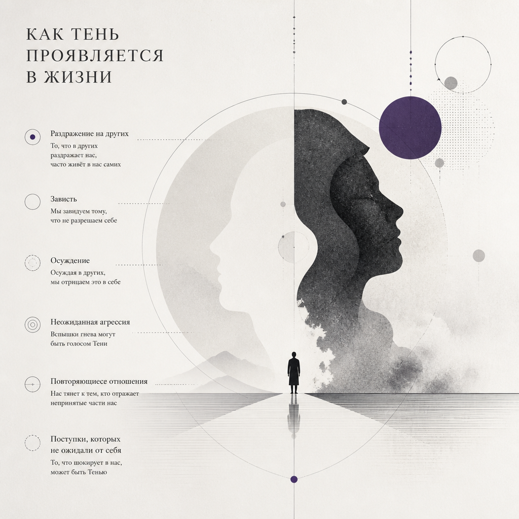 Как Тень проявляется в жизни?