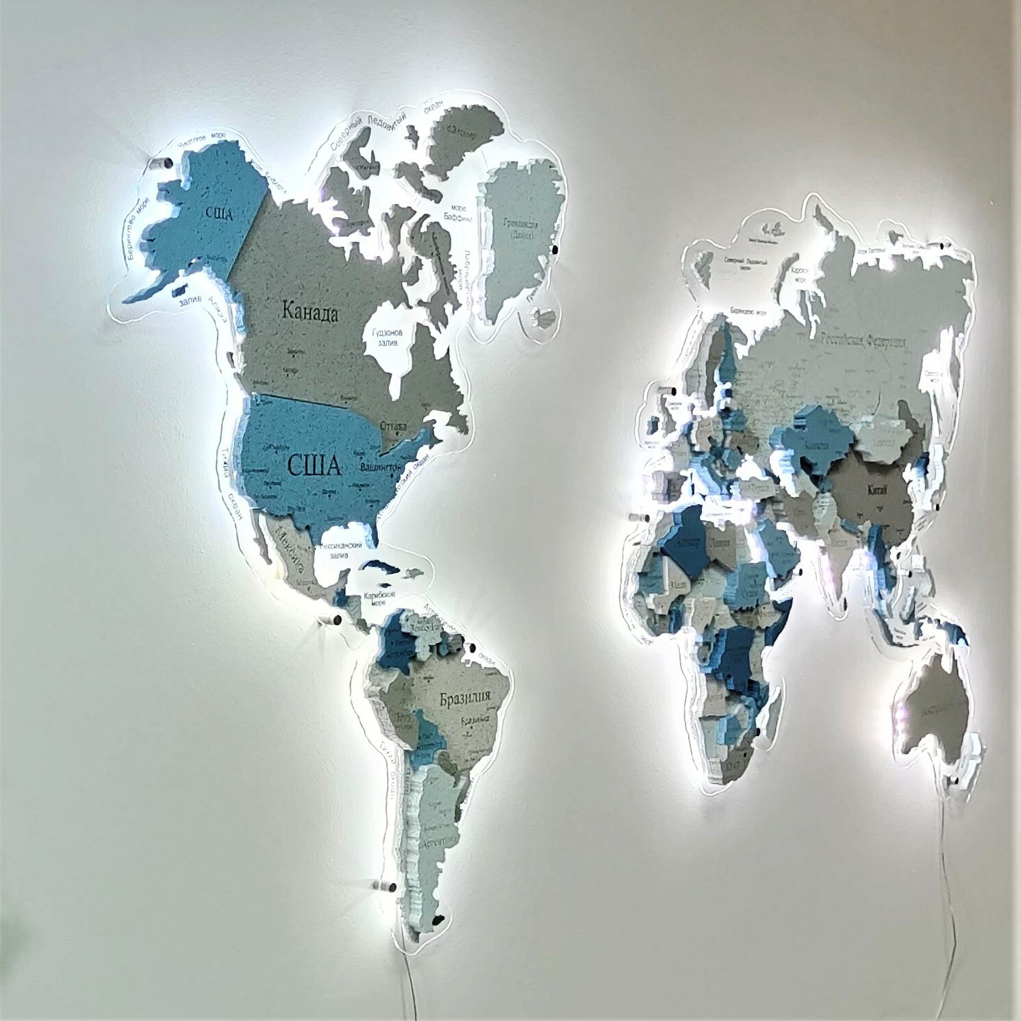 подложка на стол карта мира