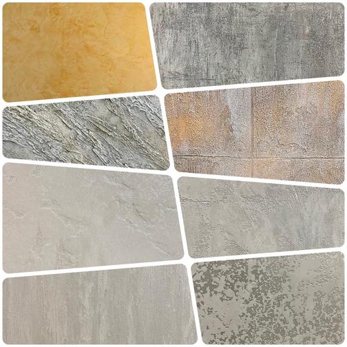 Как выглядит внутренняя декоративная штукатурка разных видов от Сеттеф