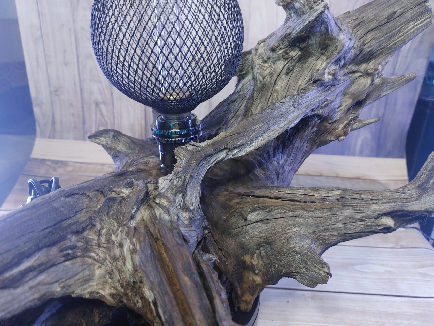 светильник из корня дерева Pol Ouel