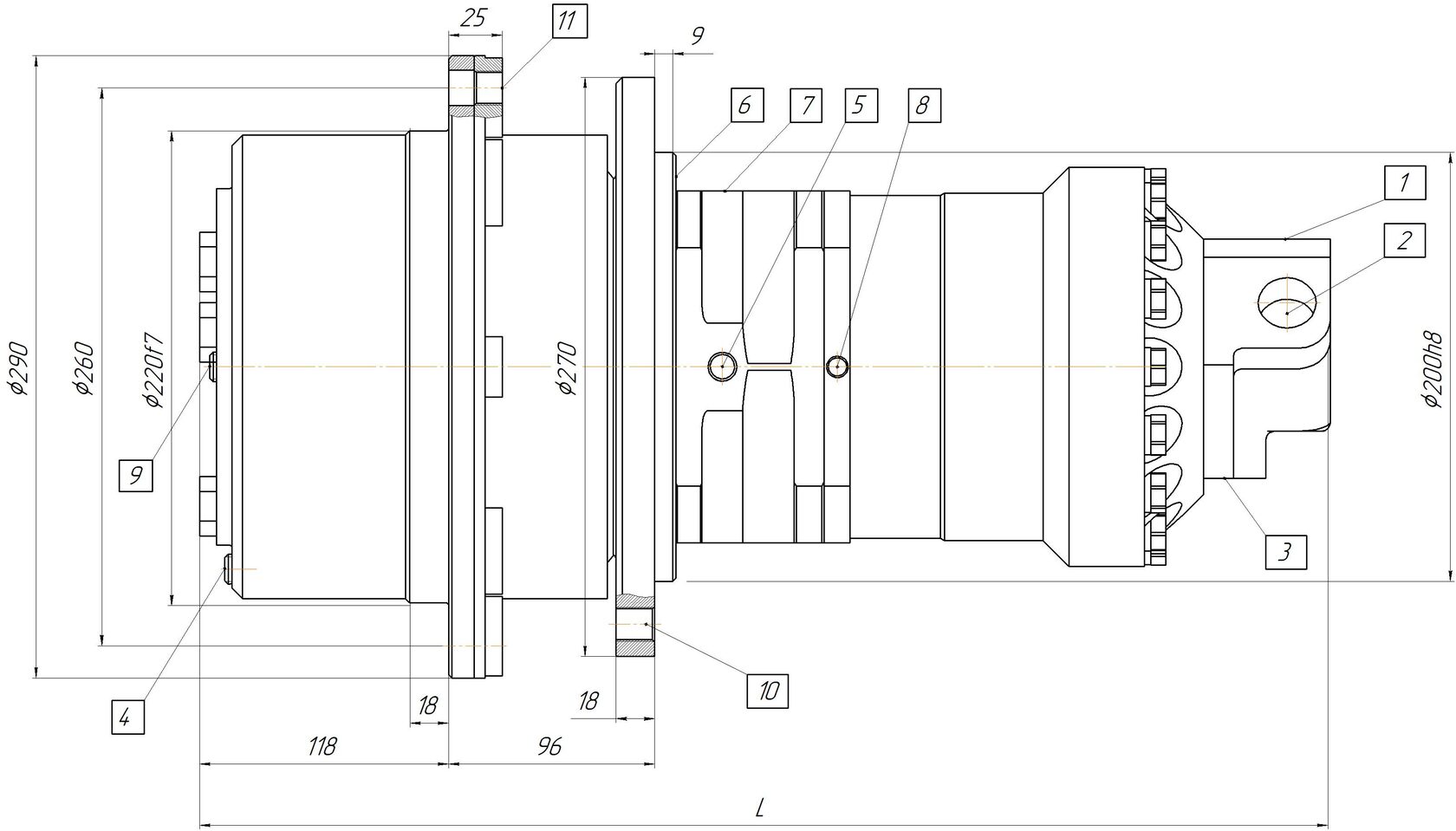 Габаритные и присоединительные размеры