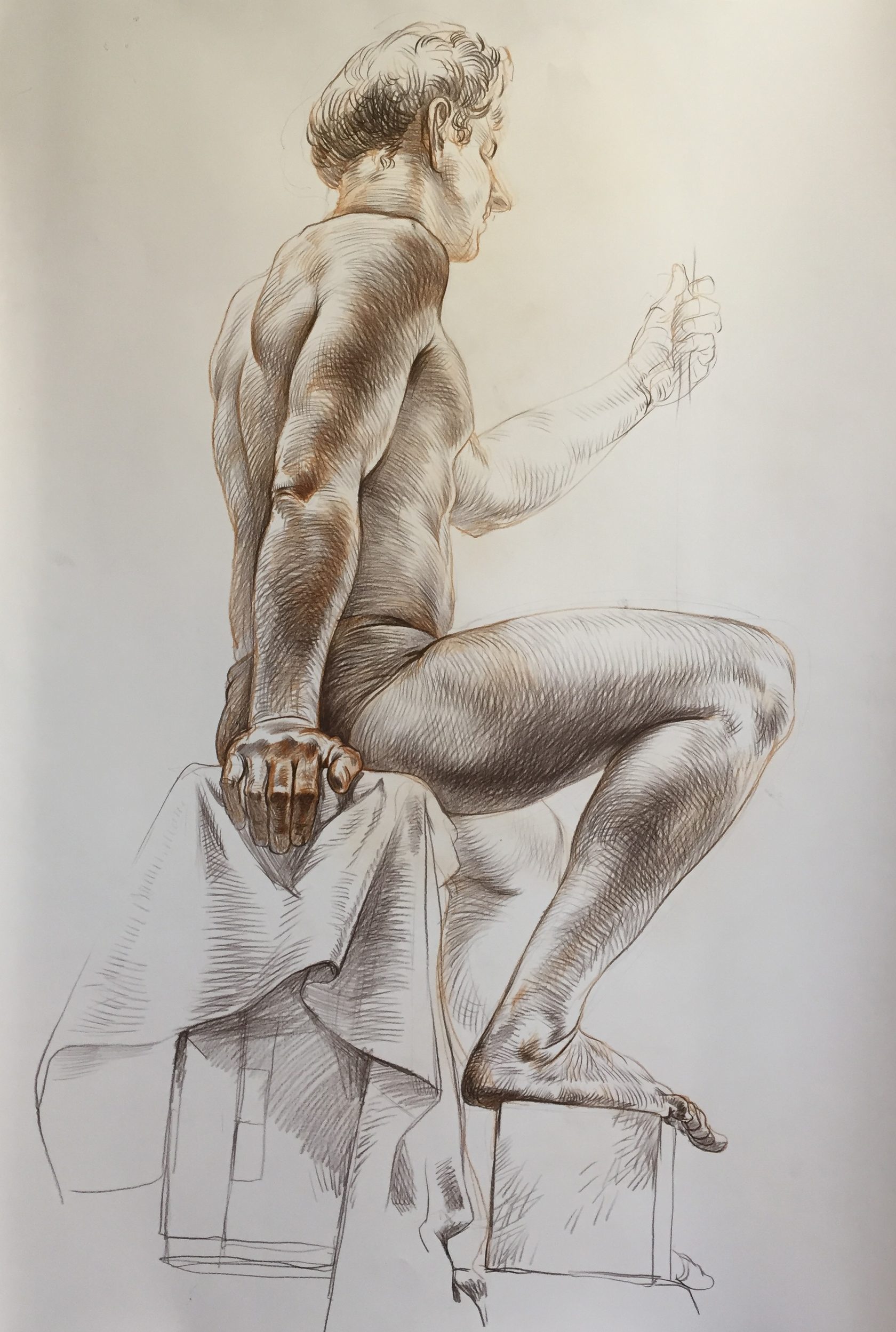 голые мужчины рисунок карандашом фото 39