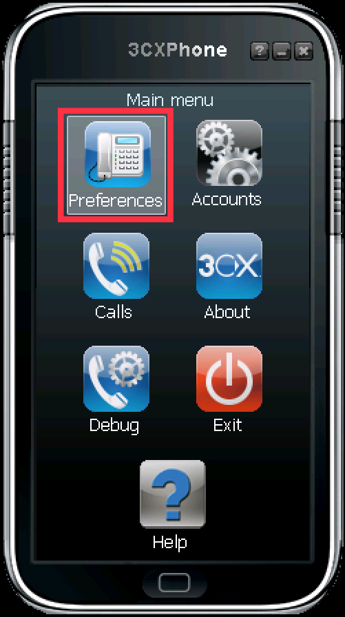 На телефоне появилось main menu. 3cx Softphone. Программный телефон 3cx. 3cxphone ПК. 3cx Phone Skins.