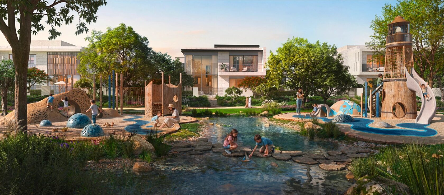 Water play area