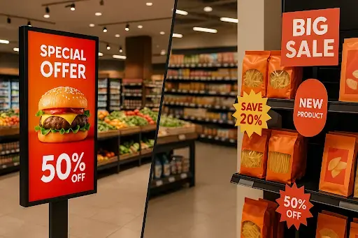 Реклама на экране и постеры