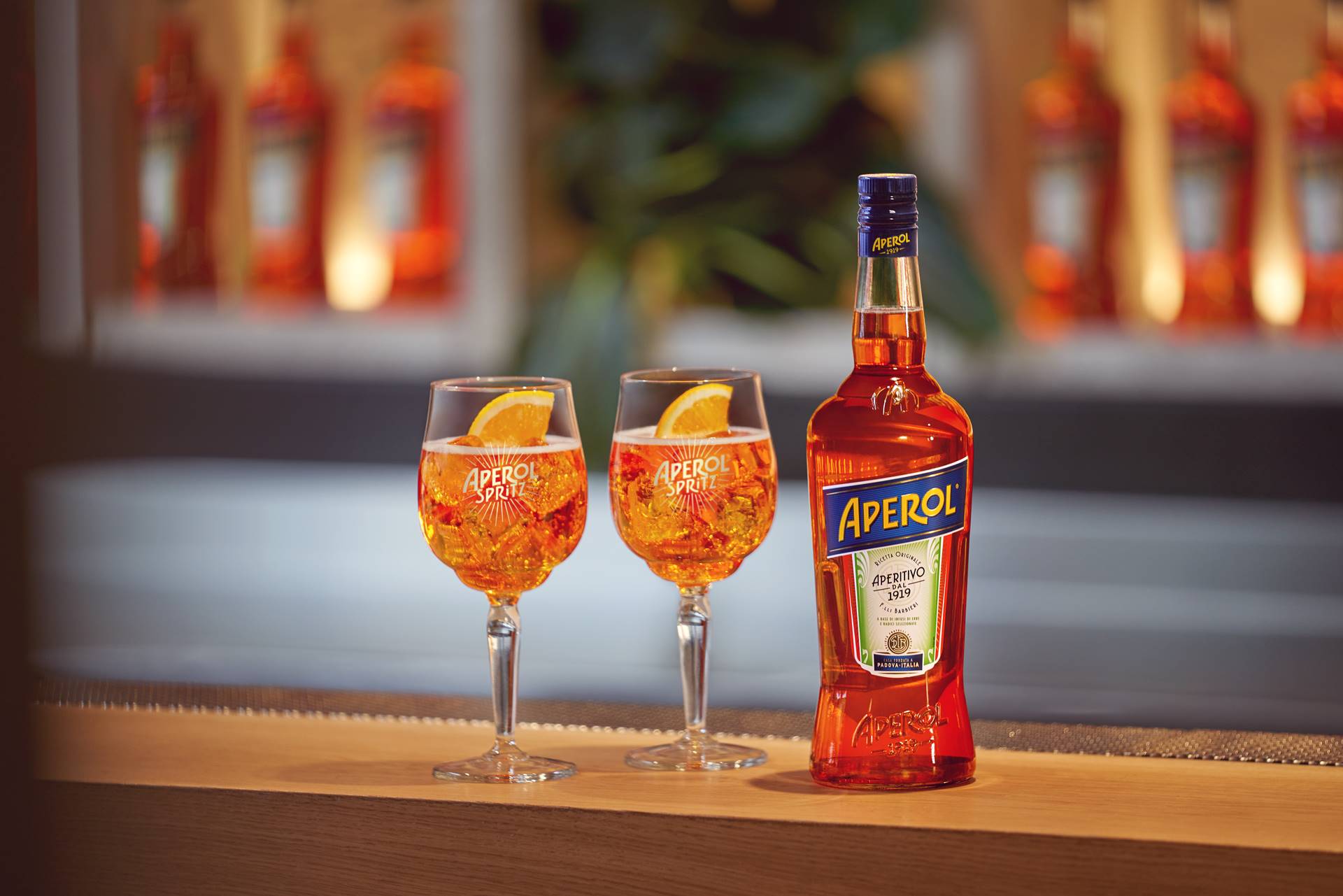 Aperol Spritz Terrace - nápojový lístek
