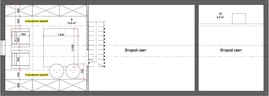 Планировка 2 этаж