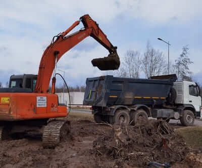 Вывоз грунта с участка с утилизацией цена за м3 цена спб и область
