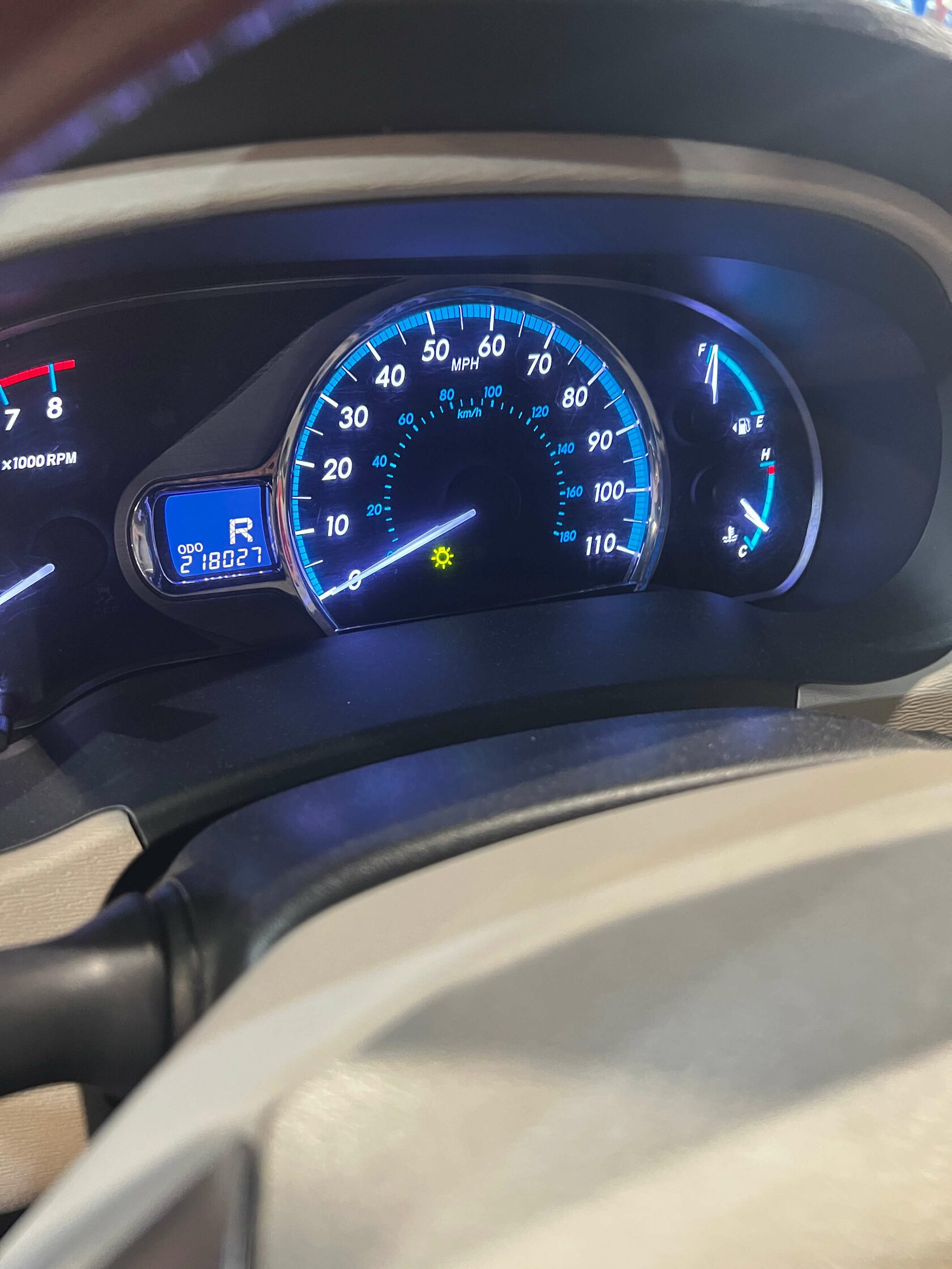 Фиксация пробега Toyota Sienna