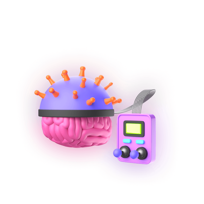 мозг, управление мозгом, шлем на мозг, пульт для мозга