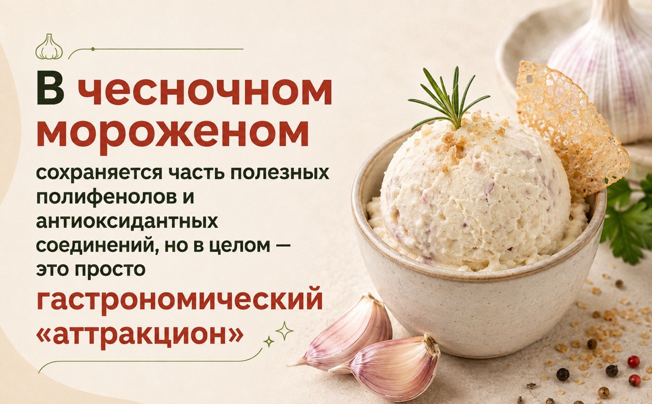 чесночное мороженое