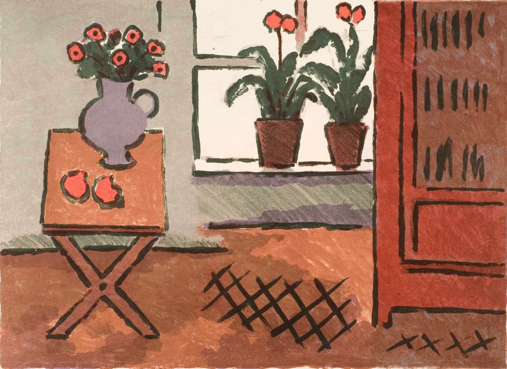 Ведерников А.С. Натюрморт в интерьере. 1958