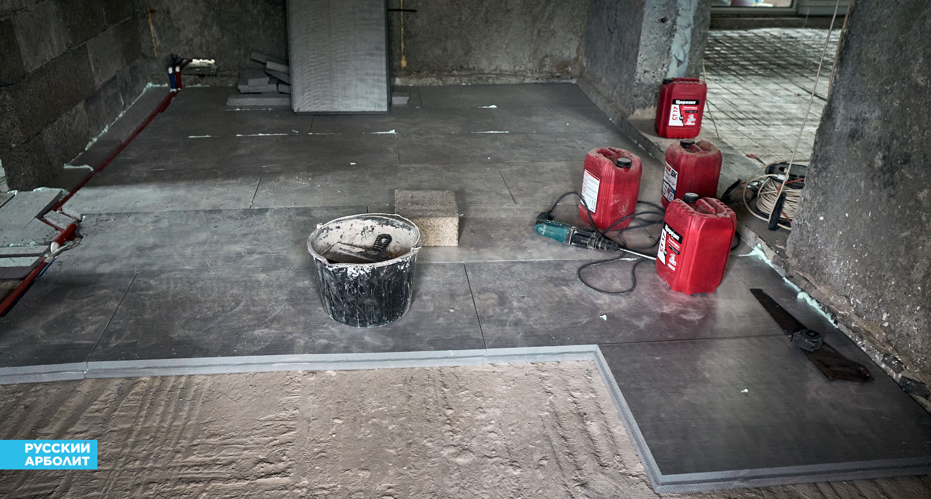 укладка на пол теплоизоляционных плит