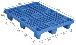P4-D14 polymer pallet Euro