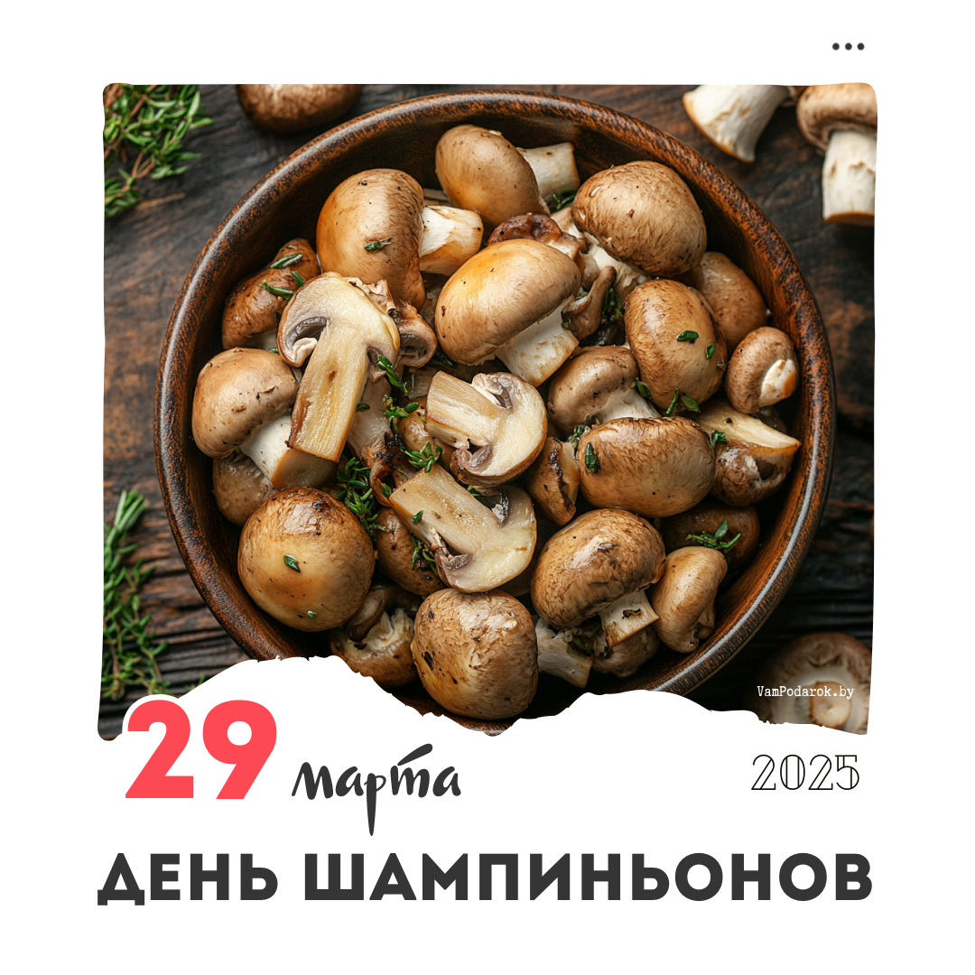 29 марта – День шампиньонов