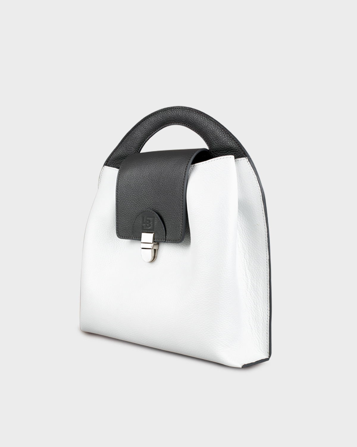 Кожаный рюкзак URBANN mini графит-белый