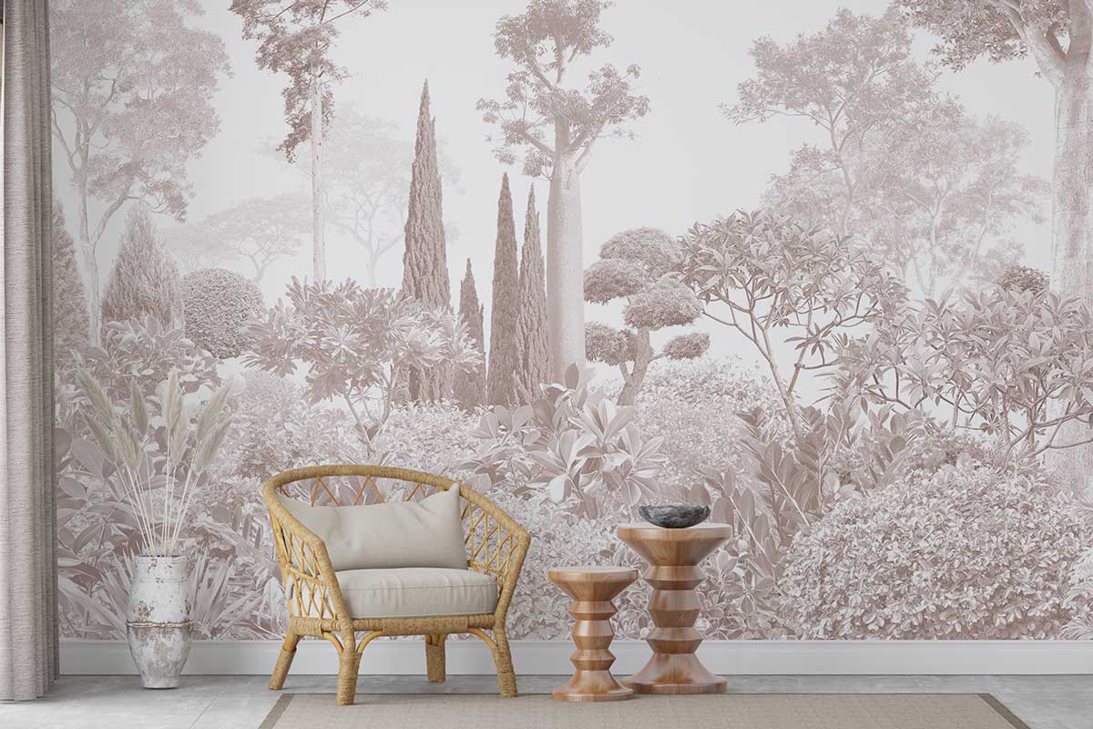 Фотообои сад, обои лес