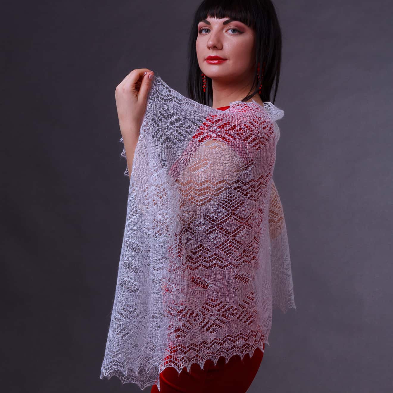 оренбургский пузовой палантин. оренбургский пуховый платок из козьего пуха. оренбургский платок палантин. пуховый палантин "орчанка". палантин.