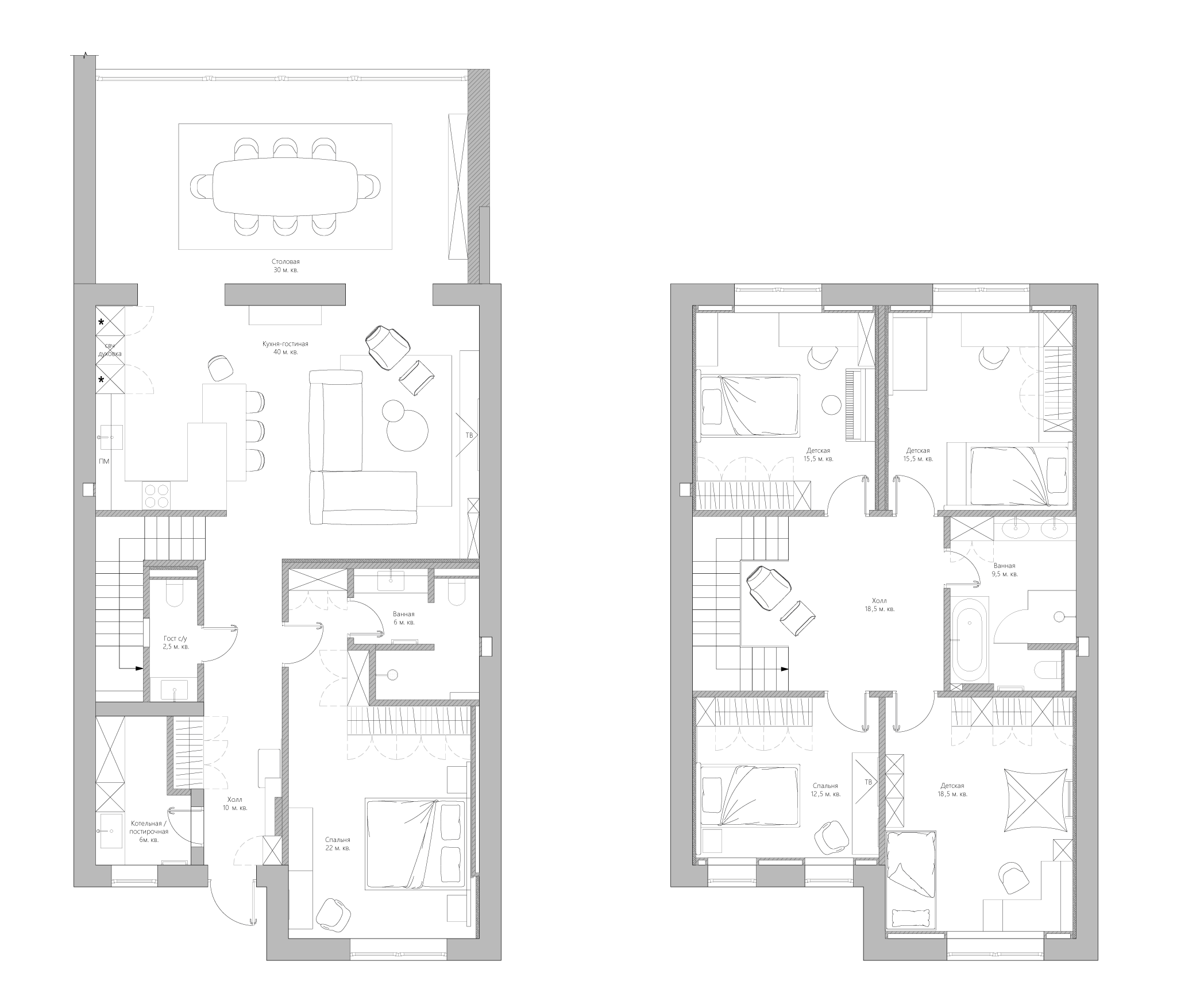 Заказать дизайн-проект коттеджа или таунхауса в ЖК Александровский