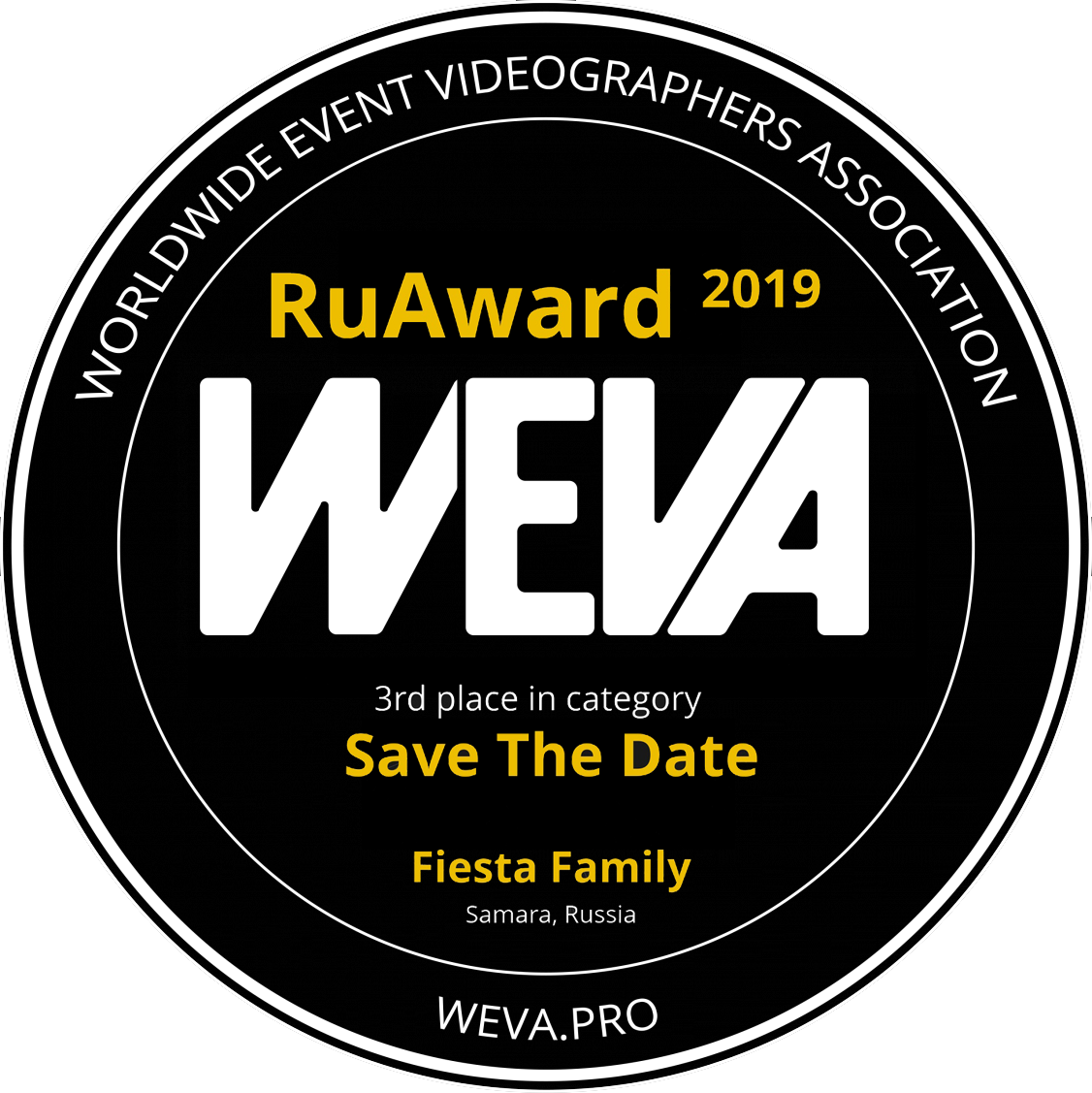 III место в номинации "Приглашение на Свадьбу" WEVA RuAward - 2019