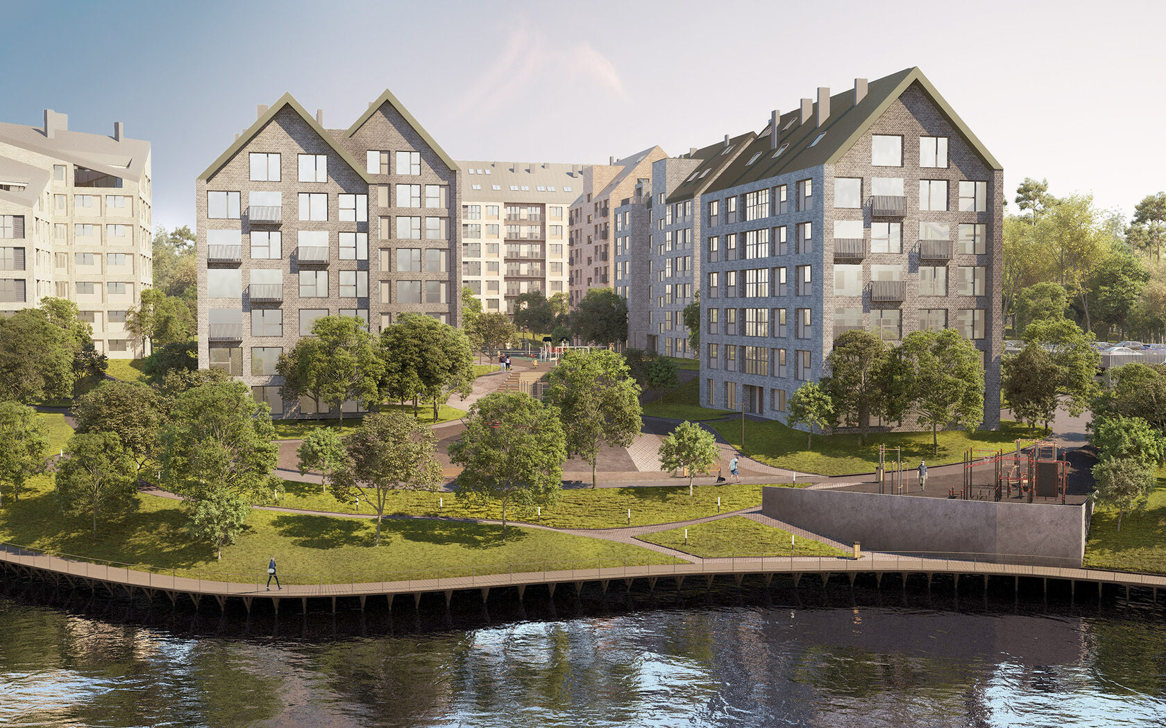 3D визуализация жилого комплекса для застройщиков