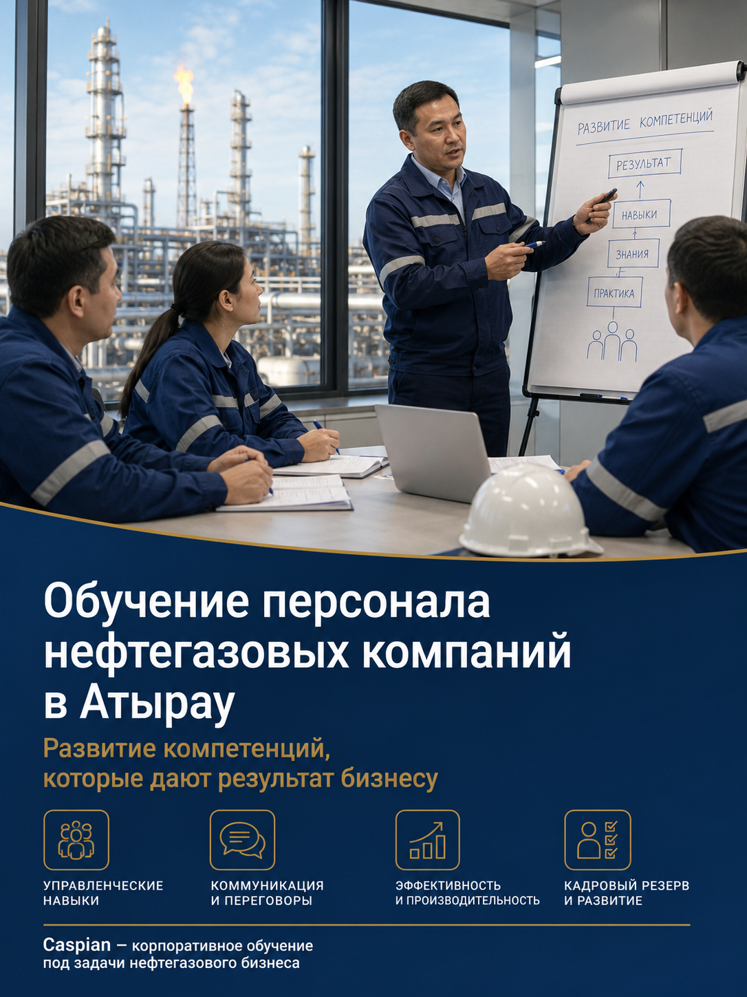 Корпоративное обучение персонала нефтегазовой компании в Атырау