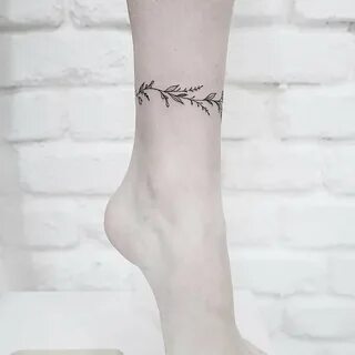 Тату браслет на ноге для девушек — топ лучших женских татуировок браслетов