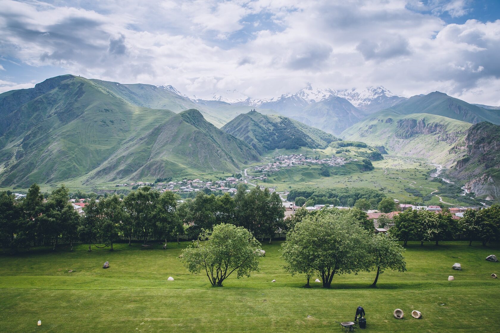 Панорама горы Грузия