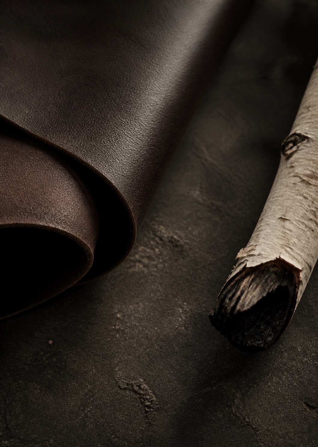 Leather and Birchwood