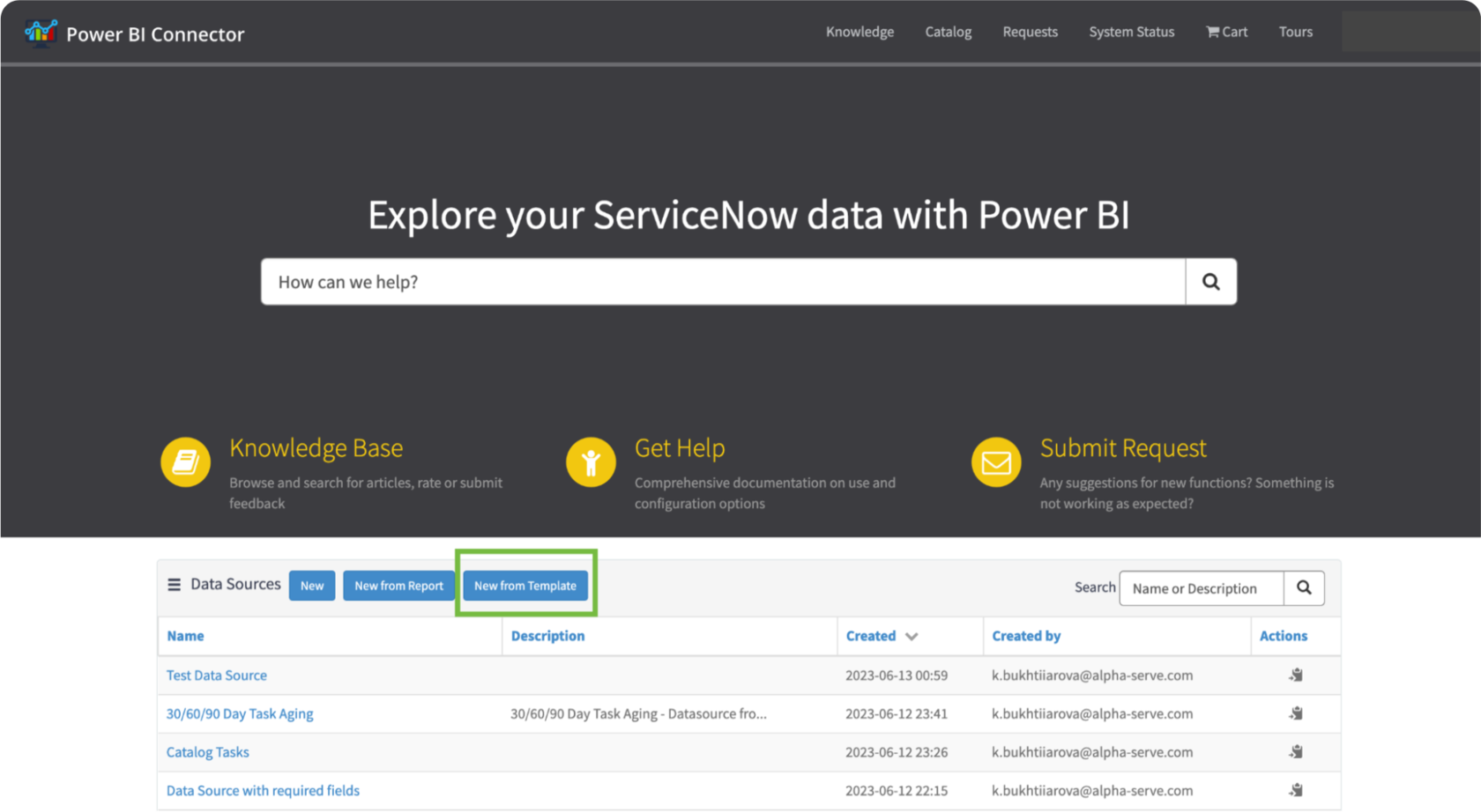 Create ServiceNow Change Management Report in Power BI with a prebuild