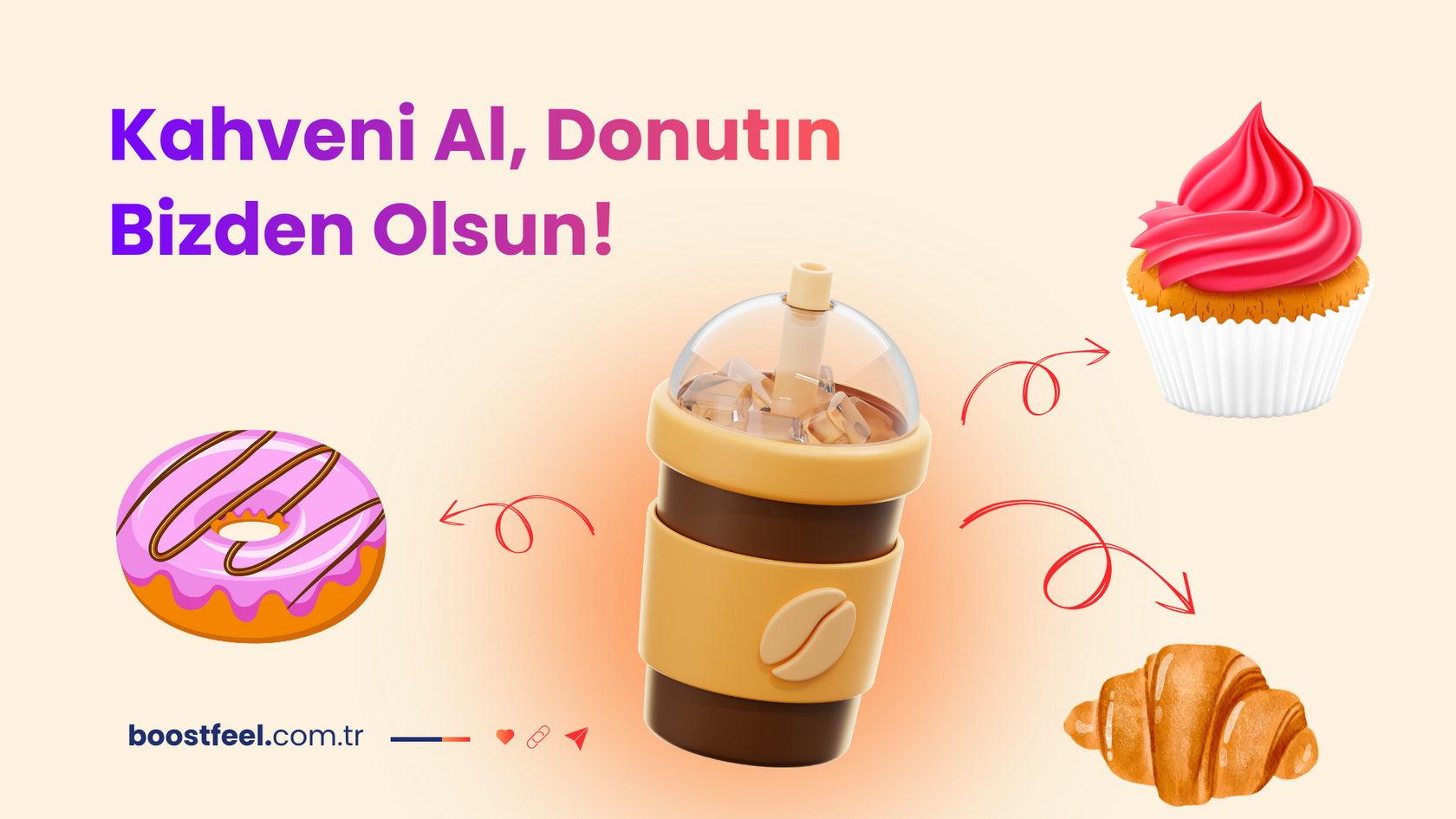 Kahve alana donut hediye kampanyası görseli ve restoran sadakat programı örneği