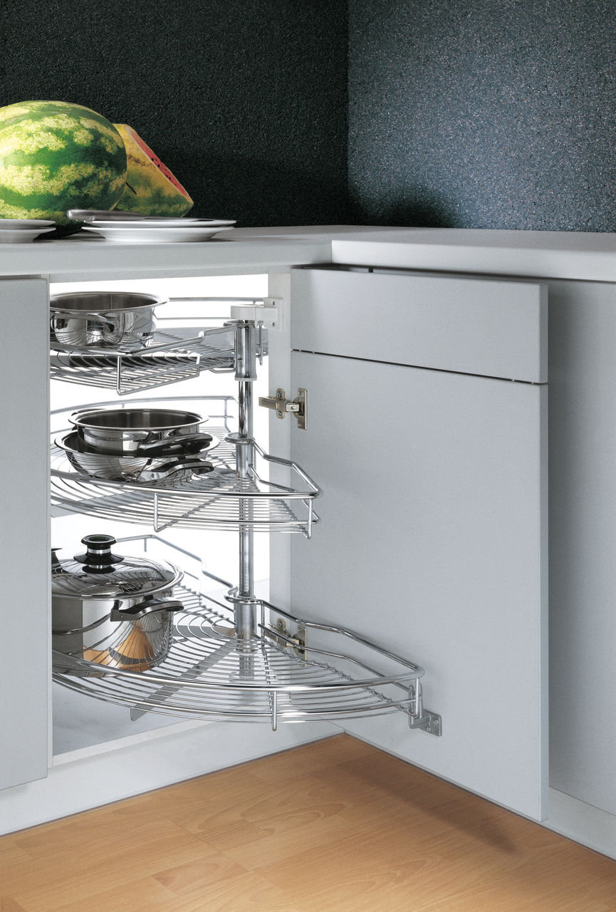 кухонные системы хранения механизмы в угловой стол