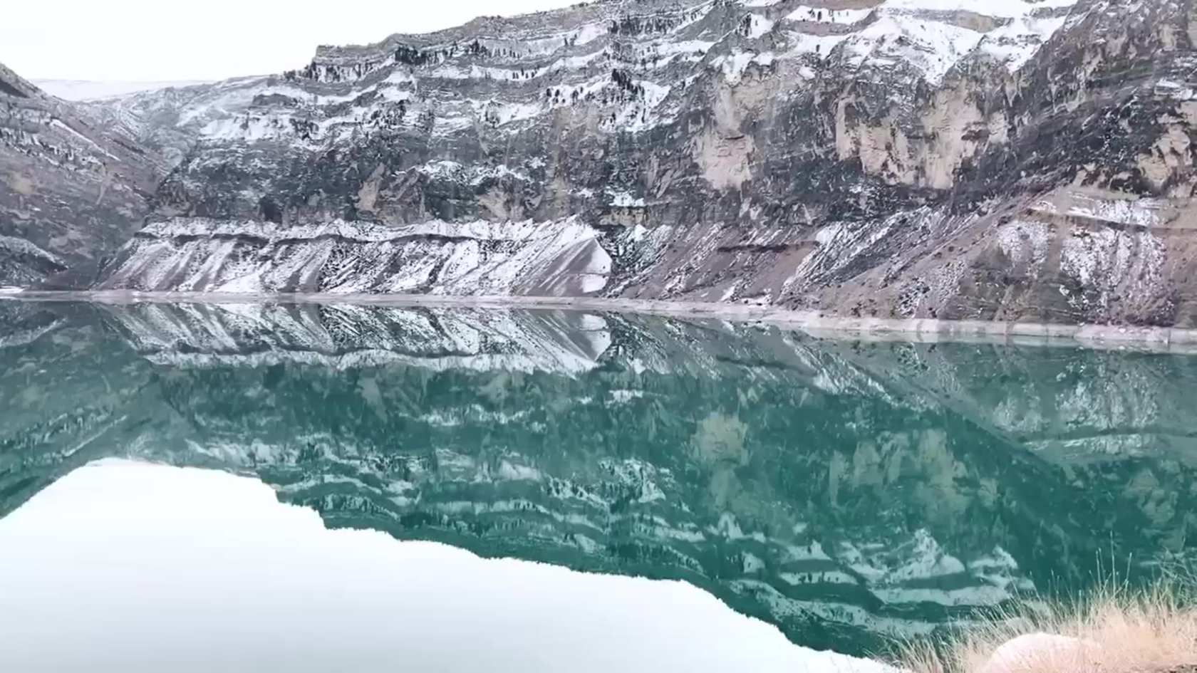 Ирганайское водохранилище Дагестан зимой