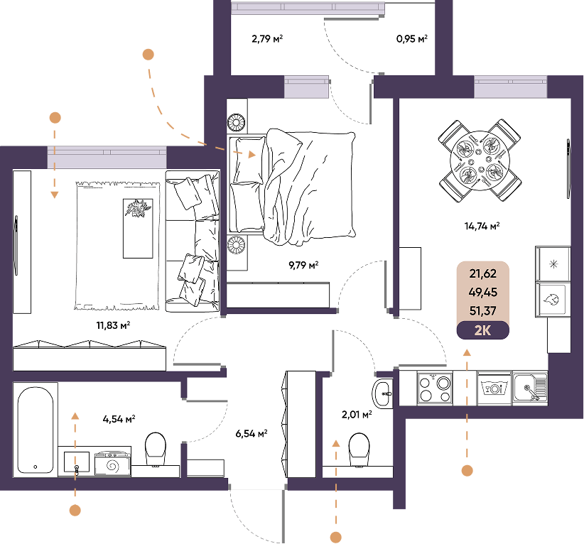 ЖК ПараПарк комфорт-класса, купить 2 комнатную квартиру