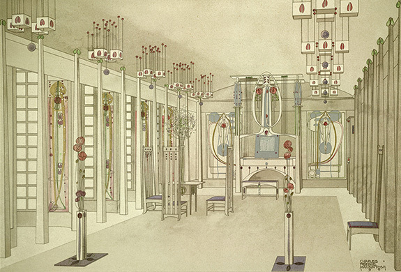 Эскиз к проекту Дом любителей искусства Макинтош