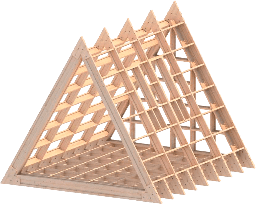 каркасный дом a-frame