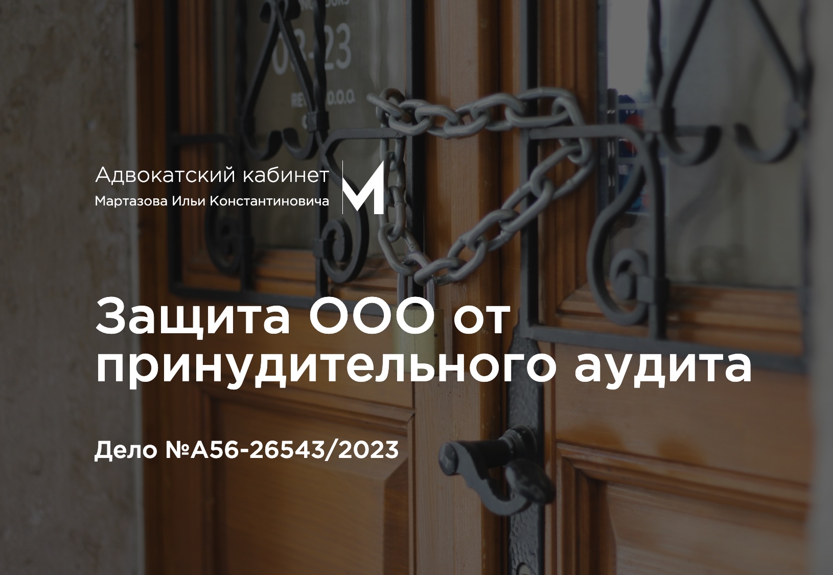 Защита ООО от принудительного аудита. Дело №А56-26543/2023