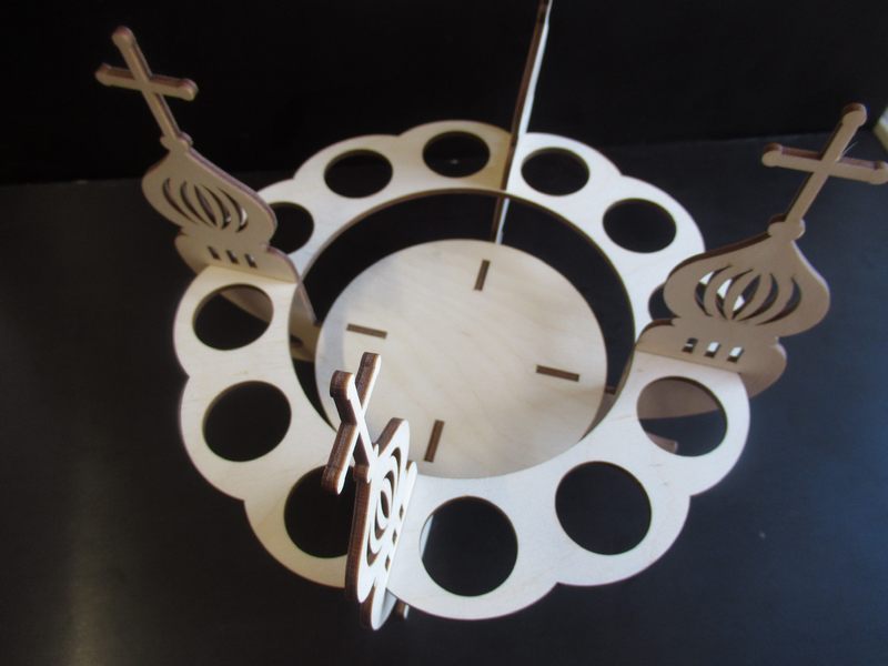 Подставка под 12 яиц из фанеры