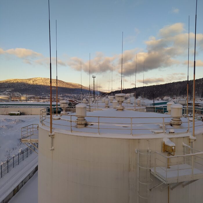 Резервуарный парк - внутренний вид