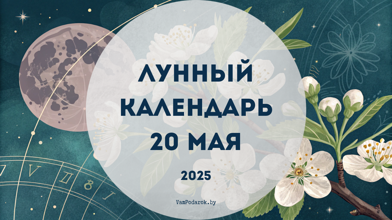 Лунный календарь на 20 мая 2025 года