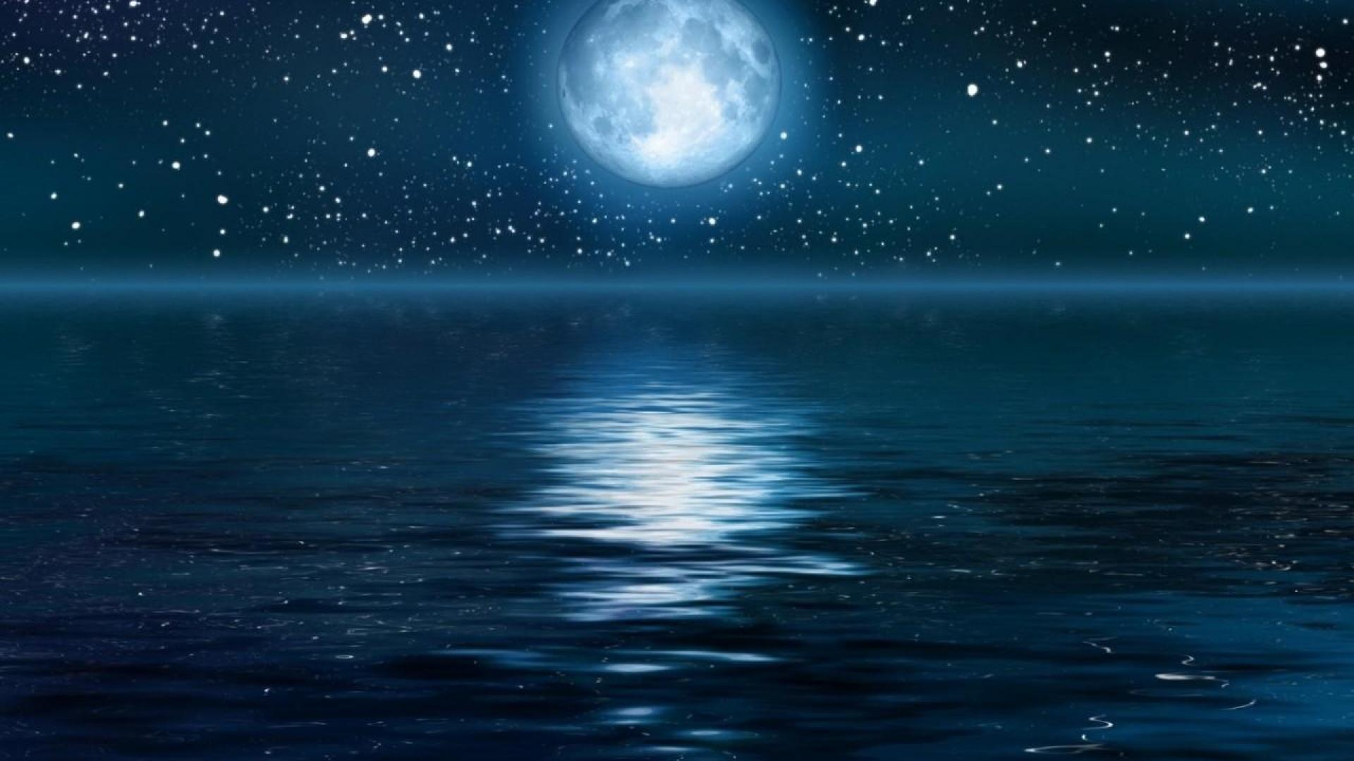 Ночь Луна Звезды