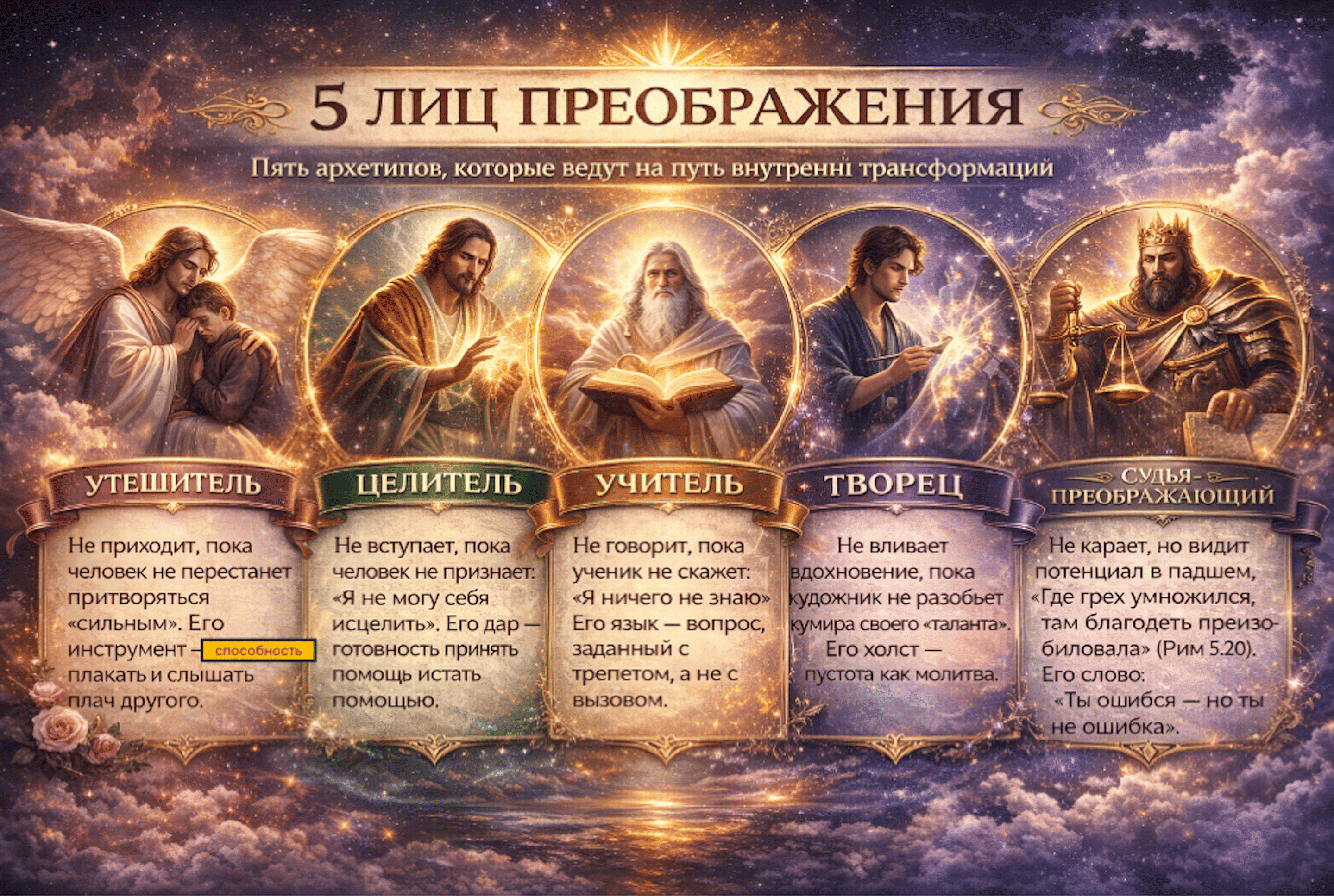 Пять архетипов преображения