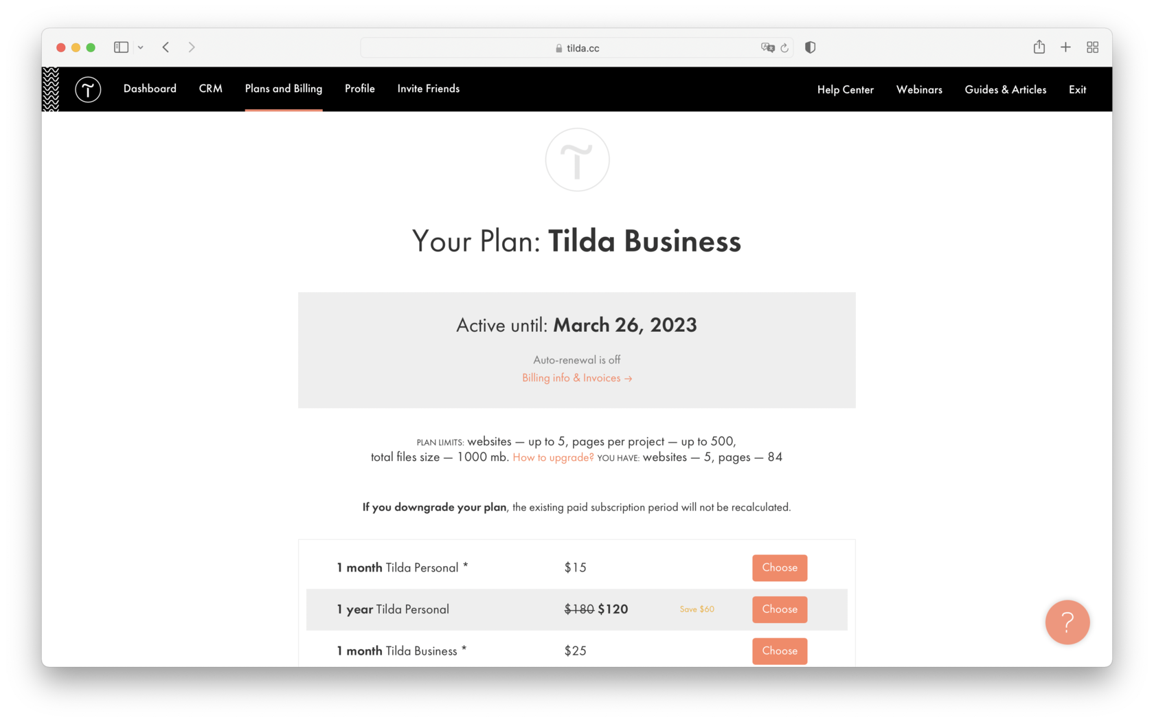 Pricing and Payment │ Tilda Help Center
