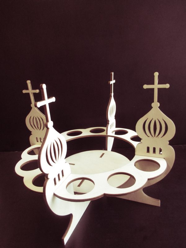 Подставка под 12 яиц из фанеры