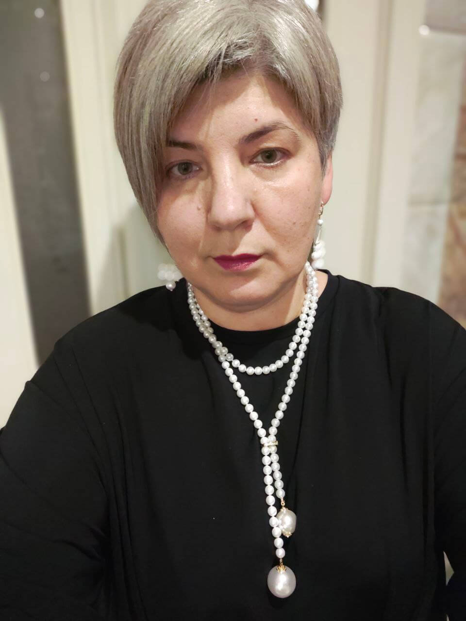 Работа ученицы курса «Украшения на нити»