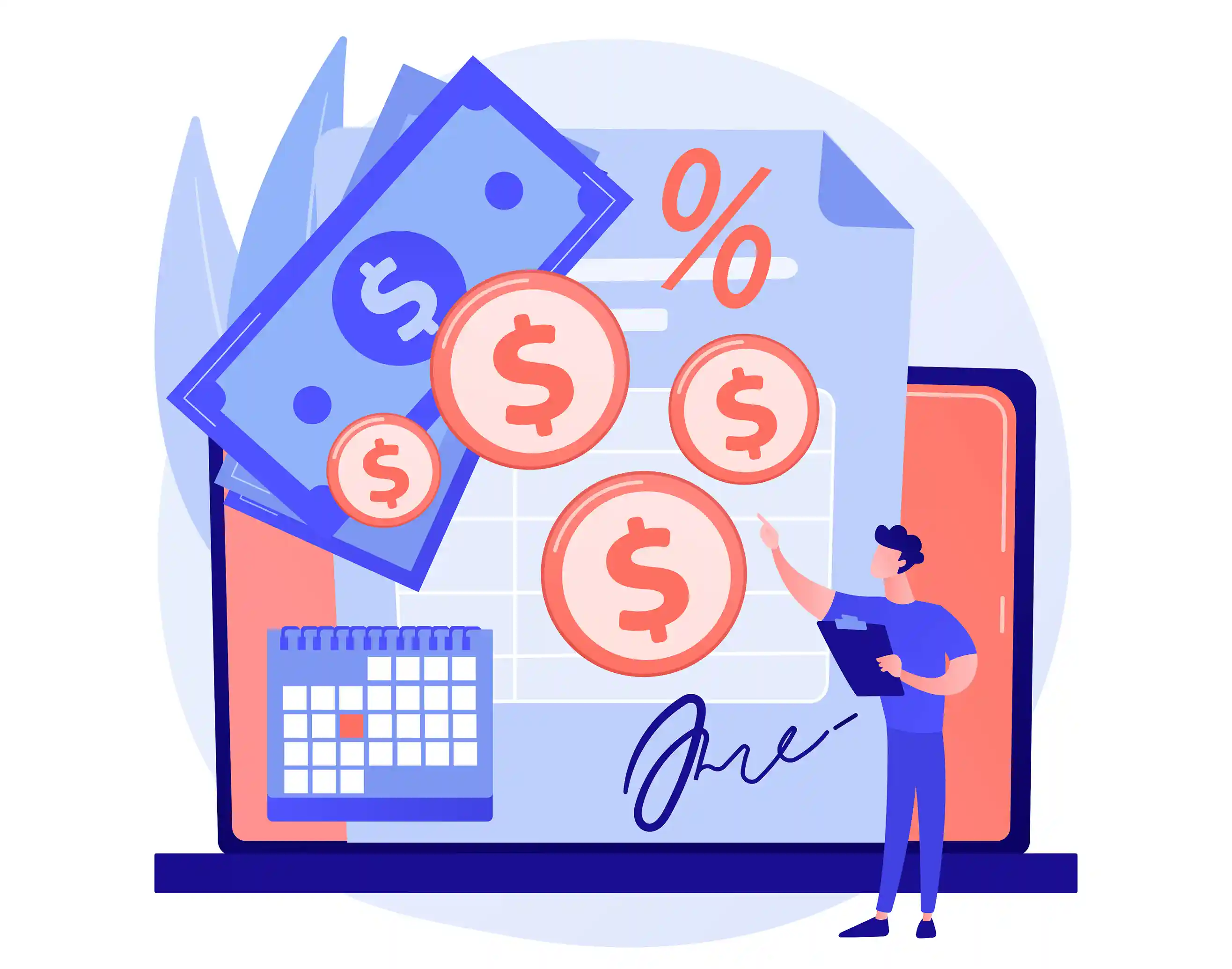 Выставление счетов по договору, выполнение условий сделки,